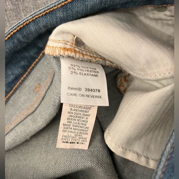 Women's L.L. Bean Jeans Classic Fit High Rise Slim Leg Jeans Size 2 - Picture 7 of 12